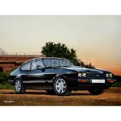 Ford Capri 2.8i Classic Black Extra Large Metal Wall Art