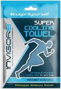 14 x Invigor 8 Towel - Refreshing & Breathable - Cooling Relief For Your Body RRP £4.99 ea L13a