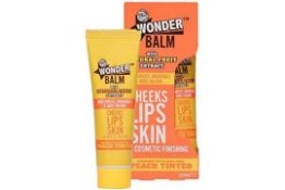 144 x 50ml Peach Tinted Wonder Balm RRP £4.49 ea LG