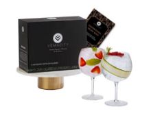 Set of 2 Crystal Handmade G&T Glasses (700ml) L7b