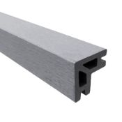 Qty 12 x 3m Long Light Grey Bull Nosed Edge