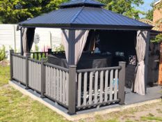 5 x Ballustrade Posts Graphite Grey Composite