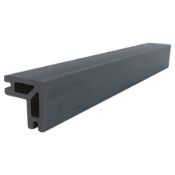 Qty 12 x 3m Long Dark Grey Bull Nosed Edge