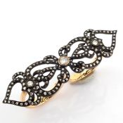 18K rose gold diamond ring