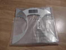 Salter Ultra Slim Analyser Bathroom Scales, Measure Weight BMI BMR Body Fat Percentage (RS-A0168/...