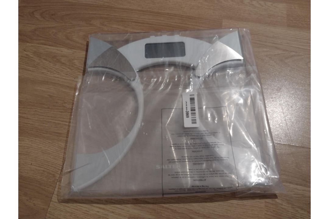 Salter Ultra Slim Analyser Bathroom Scales, Measure Weight BMI BMR Body Fat Percentage (RS-A0168/...