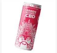 60 x Cans of Green Monkey CBD Berry Burst Drink