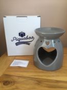 Piquaboo Large “Grey Heart” Ceramic Oil Burner Height 13cm, New With Gift Box.
