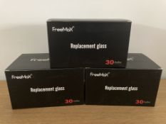 3 Wholesale Boxes of Genuine Freemax Fireluke 2 4ml Replacement Glass Bulbs