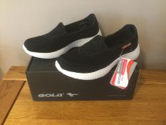 Gola “San Luis” Ladies Trainers, Size 3, Black/Coral - New RRP £33.00