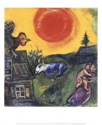 Marc Chagall. Bundlle of Four Prints and Exhibition Poster.
