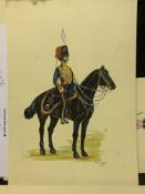Vintage Royal Horse Artillery / Galloper Guns c1850 Original Watercolour