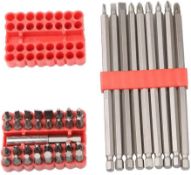 Hilka 42pc Short and Long CRV Bit Set - 25mm + 150mm -L1c