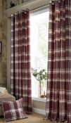 Highland Long Curtains Rust 229 x 137 cm