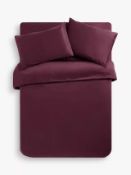 Easy Care Duvet Set Claret Super King