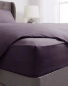 200TC PDYE Deep Fit Fitted Sheet Blackcurrant Single
