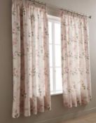 Orla Kiely Ready-Made Curtains Climbing Daisy Ecru 229X183cm