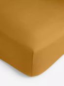 200TC PDYE Deep Fit Fitted Sheet Ochre Single
