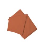 Easy Care Flat Sheet Rust Double
