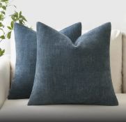 Soft Fleece Cushion 45 x 45 cms Dusty Blue