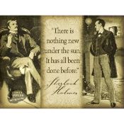 The World of Sherlock Holmes and Dr Watson Famous Quote Metal Wall Art