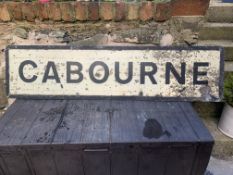 A Pair of Old Welsh Village Road Signs: Cabourne and Efail Isaf
