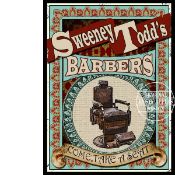 Sweeney Todd's Barber Shop Victorian Life of Crime Murderers Metal Wall Art
