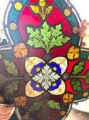 A Sublime 19th Century English Ecclesiastical Stained Glass Panel