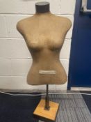 Vintage Paper Mache Bust Mannequin