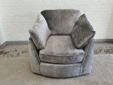Barker and Stonehouse Borelly Fabric Snuggle Chair/Loveseat