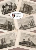 Dublin Ireland Job-Lot 225 Years-Old Grose 1792-1797 Antique Copper Block Engravings.