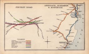 Kilburn Finchley Road West Hampstead London Antique Railway Junction Diagram-93.