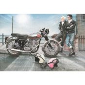 B.S.A. 1957 BSA Goldstar Nostalgic Large Metal Wall Art