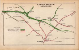 Croydon Norwood & Woodside London Antique Railway Junction Diagram-53.