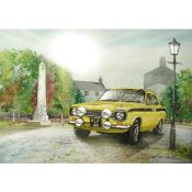 Ford Escort 1970's Mexico MK1 Nostalgic British Cars Large Metal Wall Art