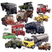 Foden Truck Montage Nostalgic Large Metal Wall Art