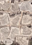 Job-Lot 10 Steel Engraved Antique Thomas Moule 170 Years-Old Maps.