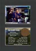 The Quiet Man Film John Wayne Mounted Original Irish Coin Metal Art Display