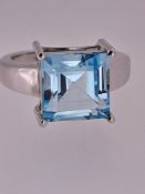 Stunning Topaz and Silver Ring