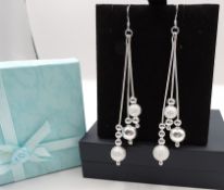 Sterling Silver Bauble Drop & Dangle Earrings New With Gift Box