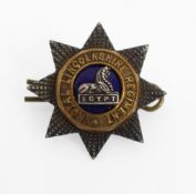 Royal Lincolnshire Regiment Egypt Sweetheart Brooch By J R Gaunt