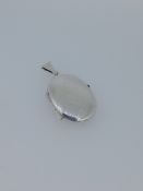 Silver Oval Polished Locket