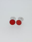 Hackett Designer Enamelled Cuff Links