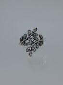 Silver Pandora CZ Dress Ring