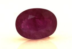 Loose Oval Ruby 2.54 Carats