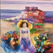 Original Painting On Canvas By Italian Artist Gera
