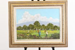 Framed Italian Oil On Canvas