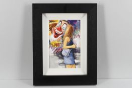 Original Framed Oil By Italian Artist Giuliano Trombini