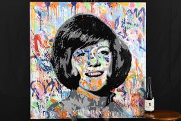 Original Painting On Canvas of Cilla Black