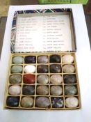 25 Semi Precious Gem Stones Collection In Box